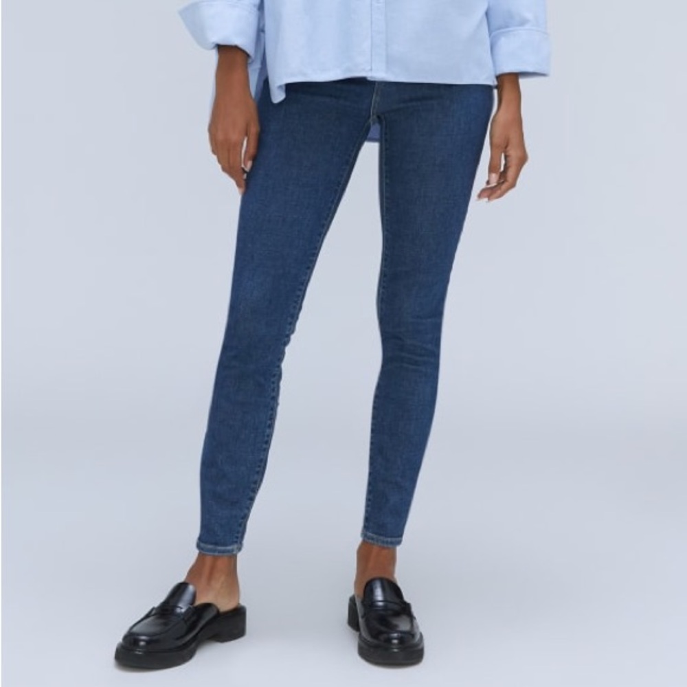 Everlane The Way High Skinny Jean Dark Blue Women's Skinny Jeans Size 30 Regular